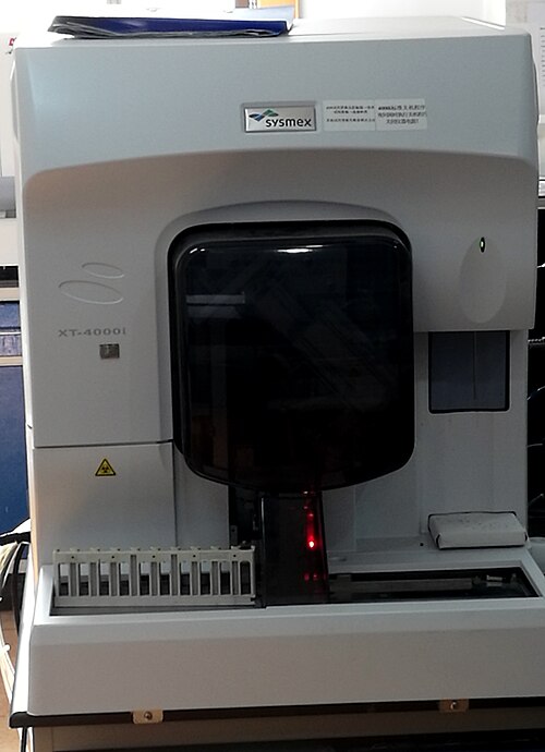 Hematology analyzer connected to Medlogics LIS